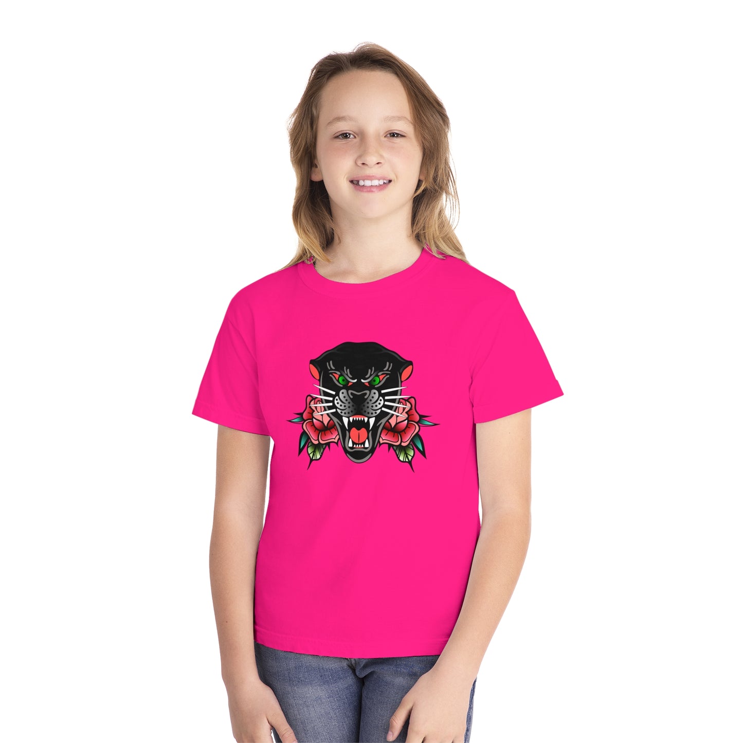 Black Panther Youth Color Comfort Midweight Tee