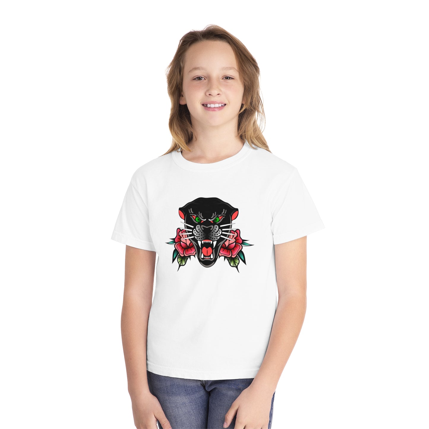 Black Panther Youth Color Comfort Midweight Tee