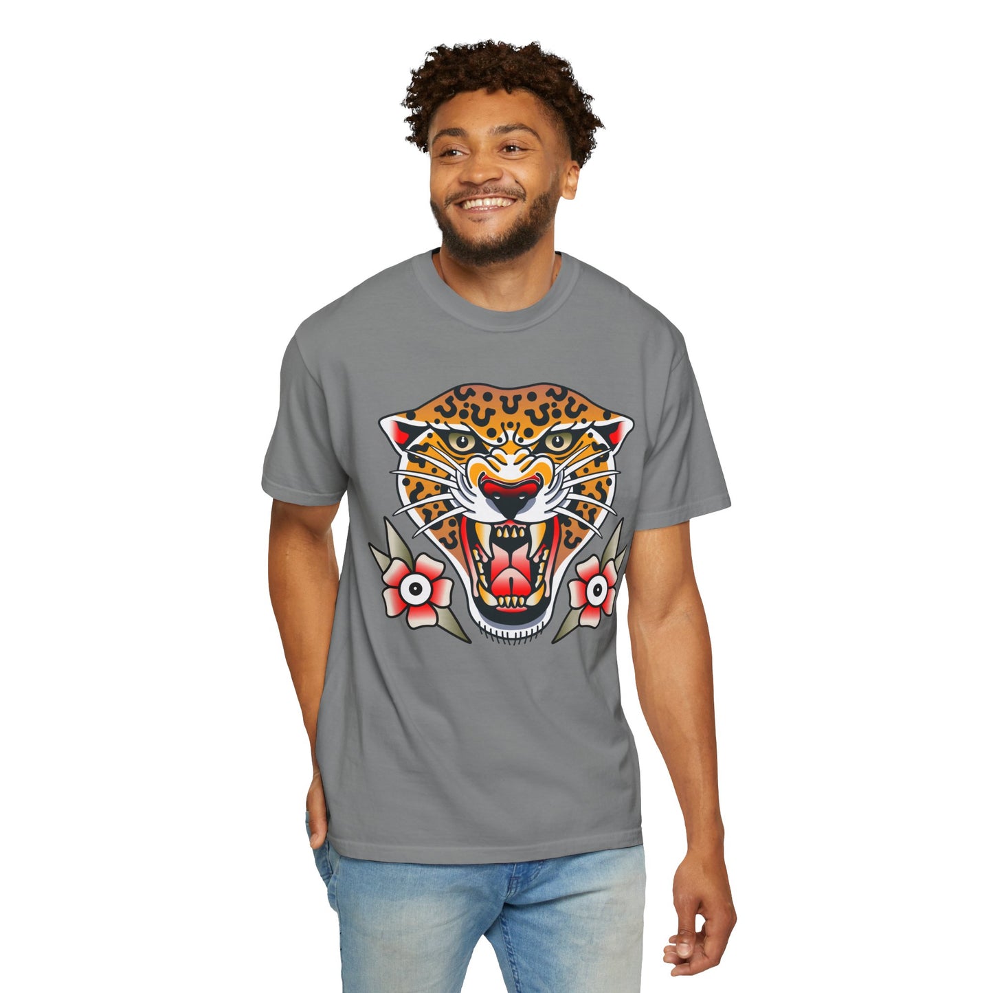 Cheetah Unisex Garment-Dyed T-shirt