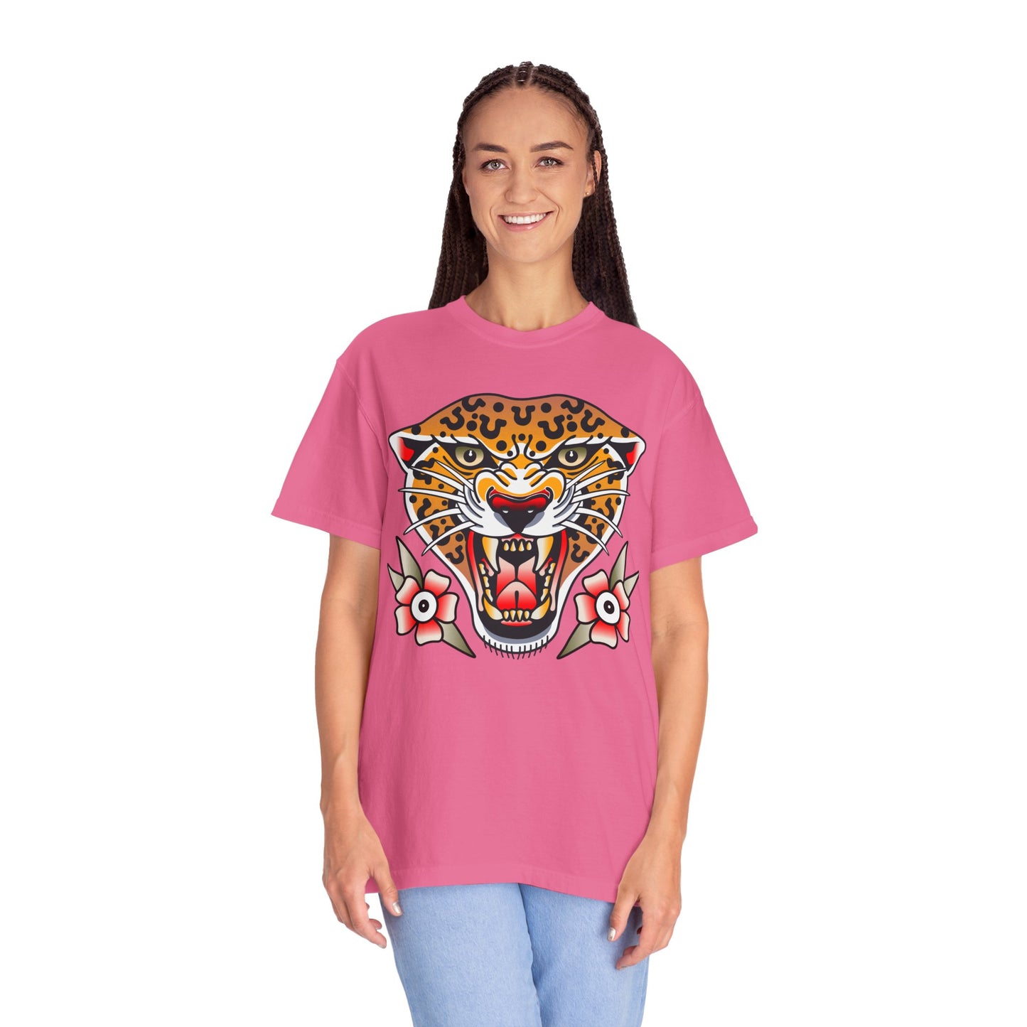 Cheetah Unisex Garment-Dyed T-shirt