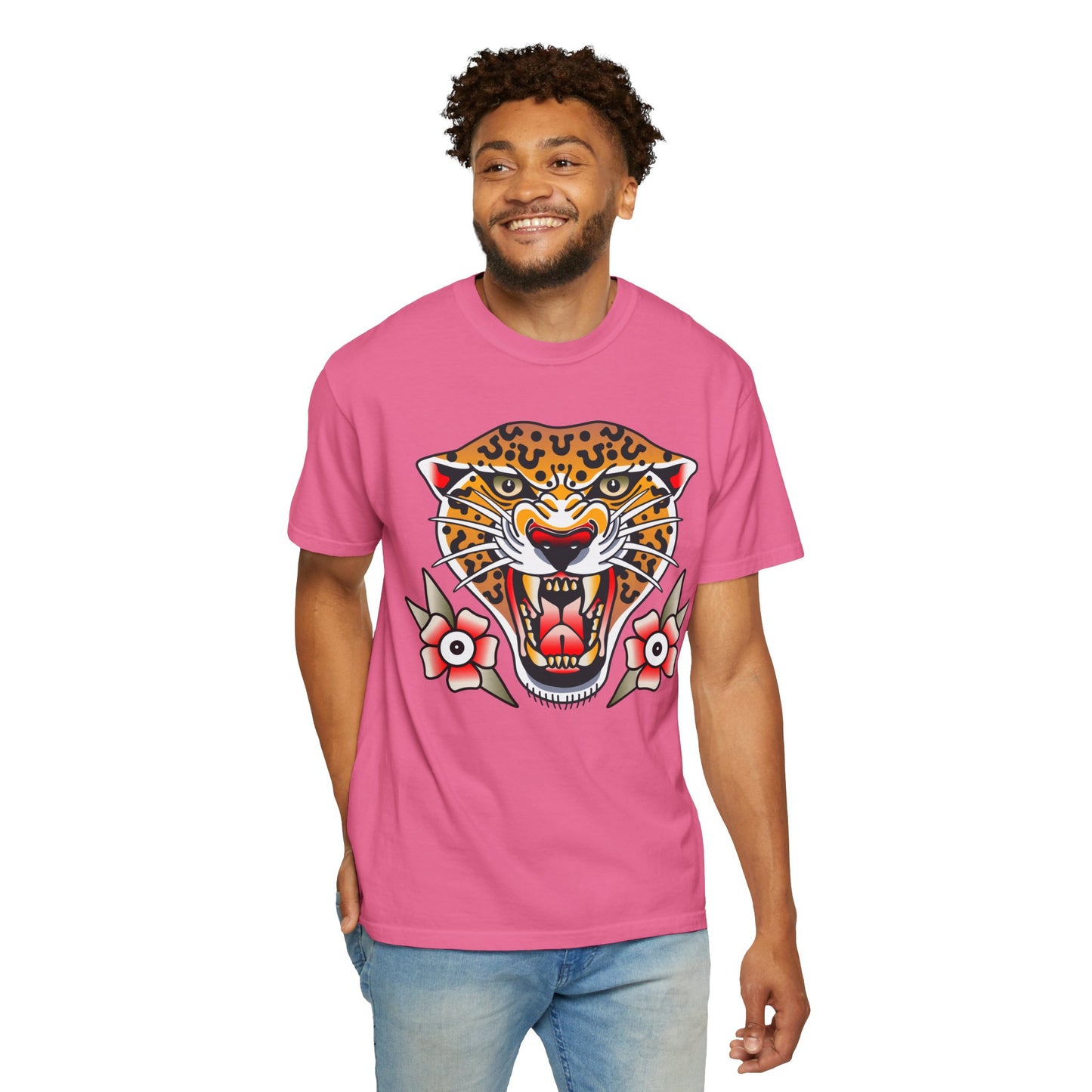 Cheetah Unisex Garment-Dyed T-shirt