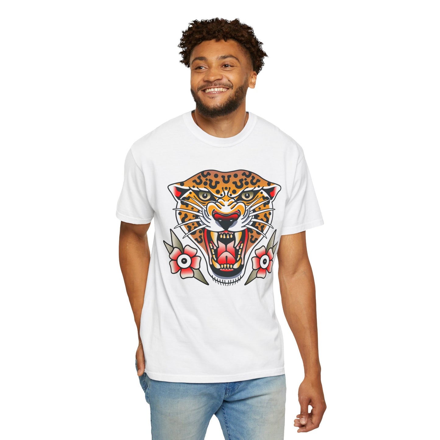 Cheetah Unisex Garment-Dyed T-shirt