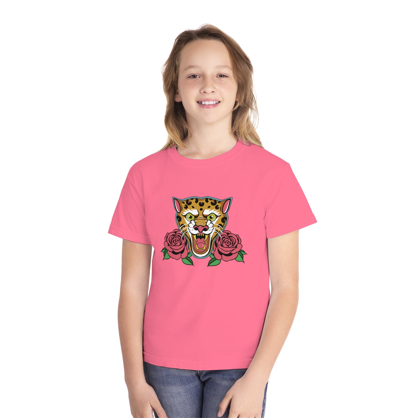 Rebel Cheetah Youth Midweight Tee