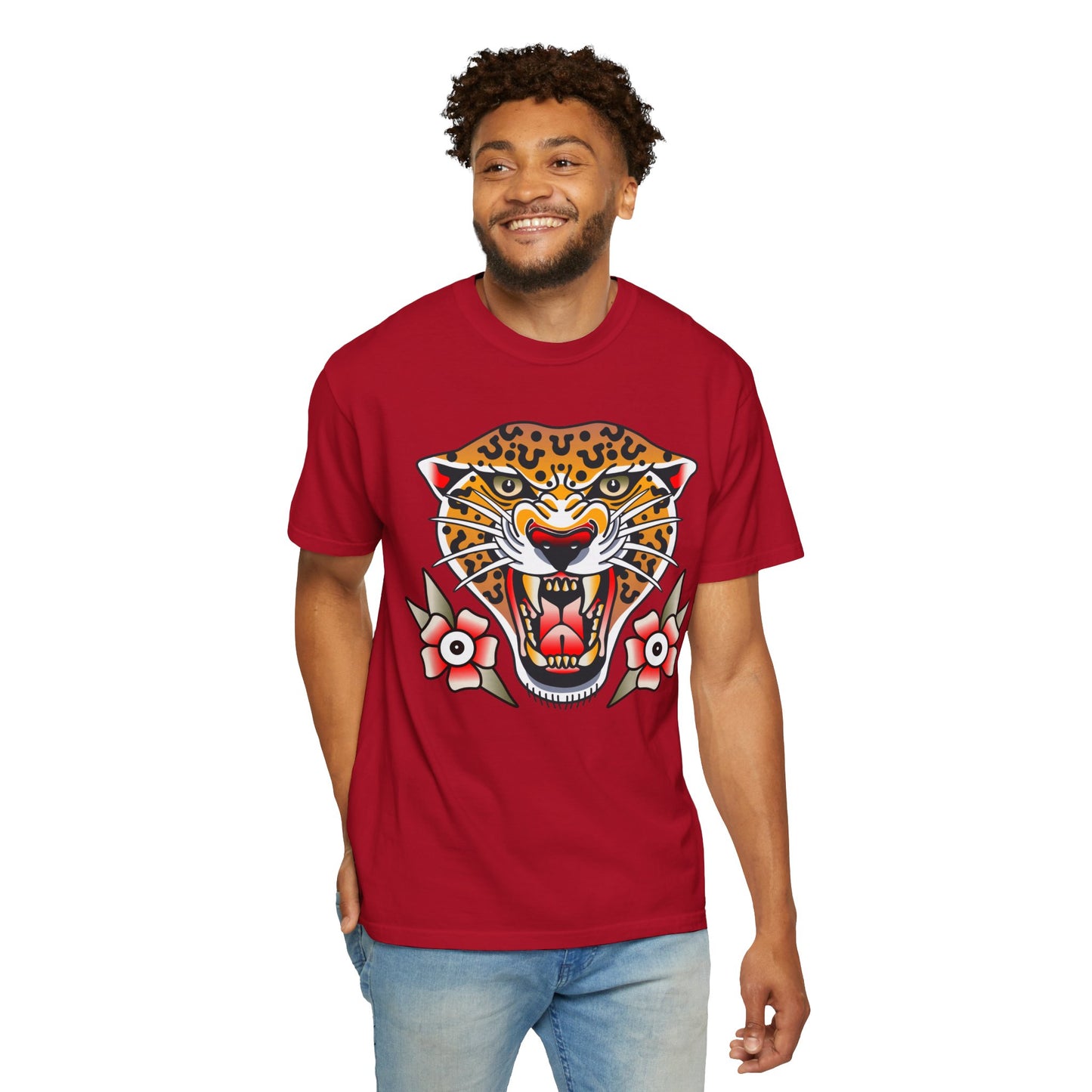 Cheetah Unisex Garment-Dyed T-shirt