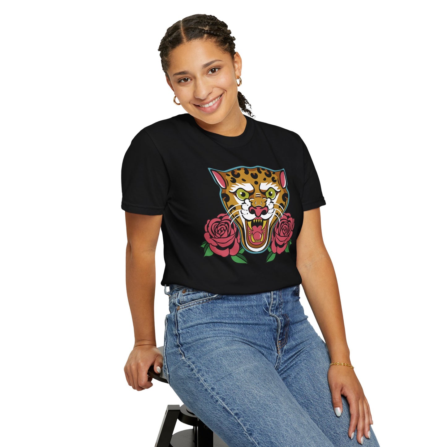 Leopard Unisex Garment-Dyed T-shirt