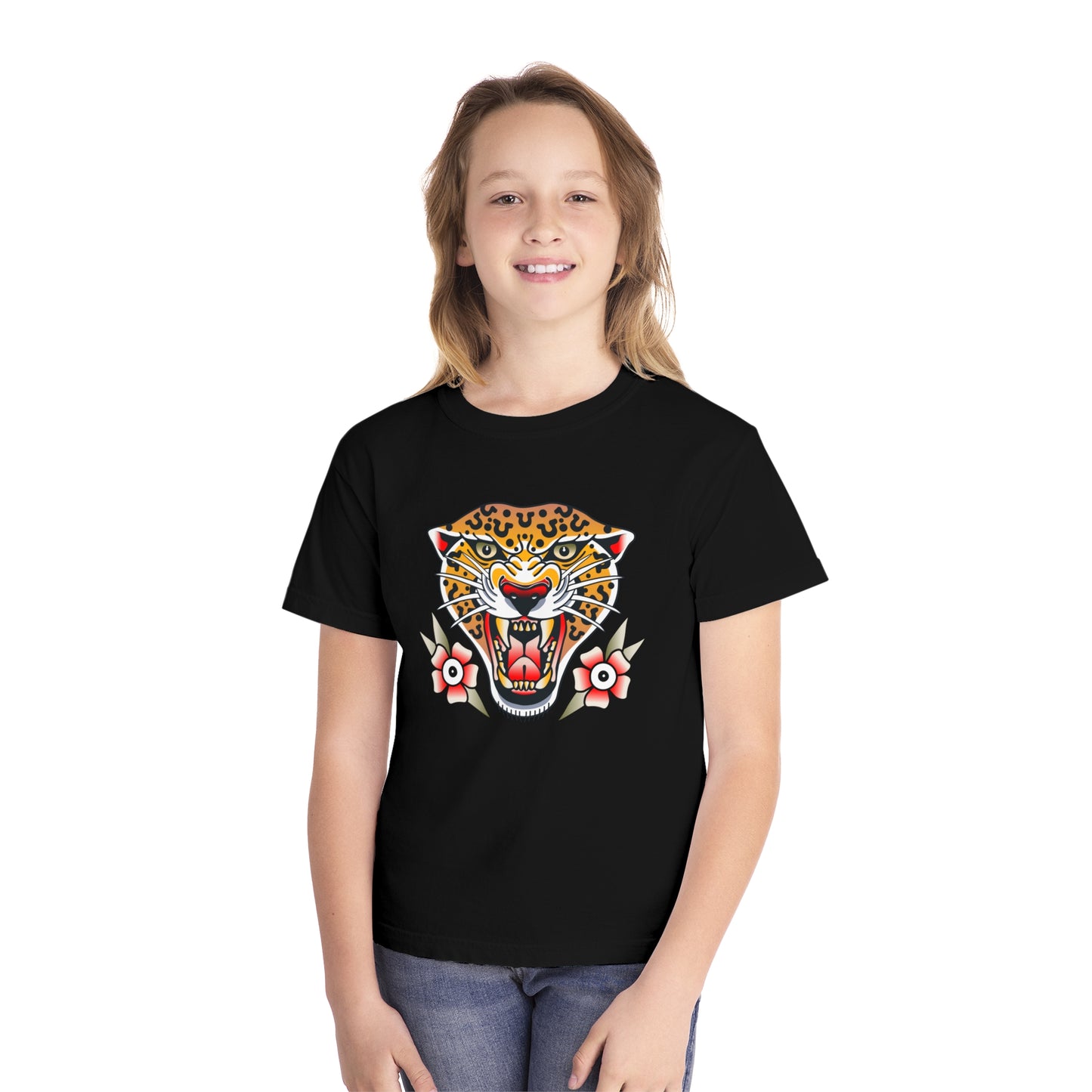 Rebel Leopard Youth Midweight Tee