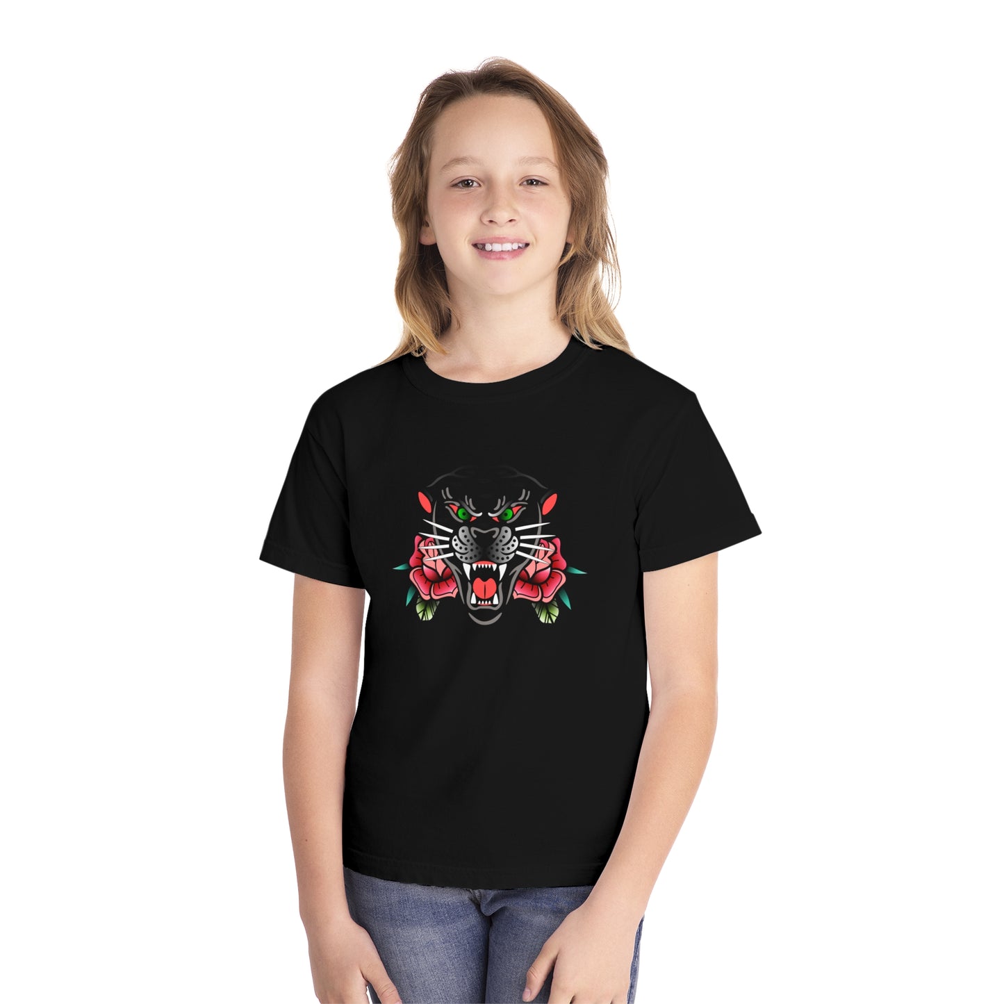 Black Panther Youth Color Comfort Midweight Tee