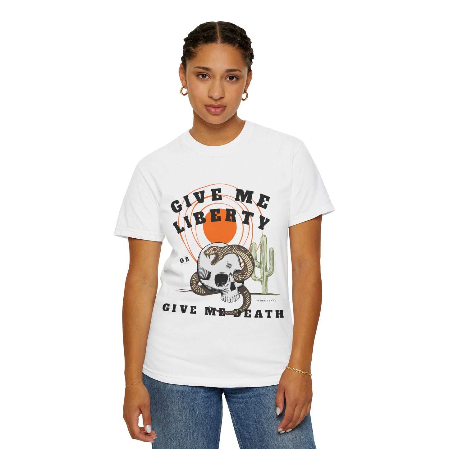 Give Me Liberty Unisex Garment-Dyed T-shirt