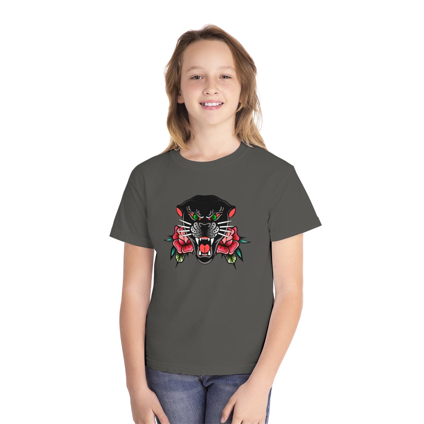 Black Panther Youth Color Comfort Midweight Tee