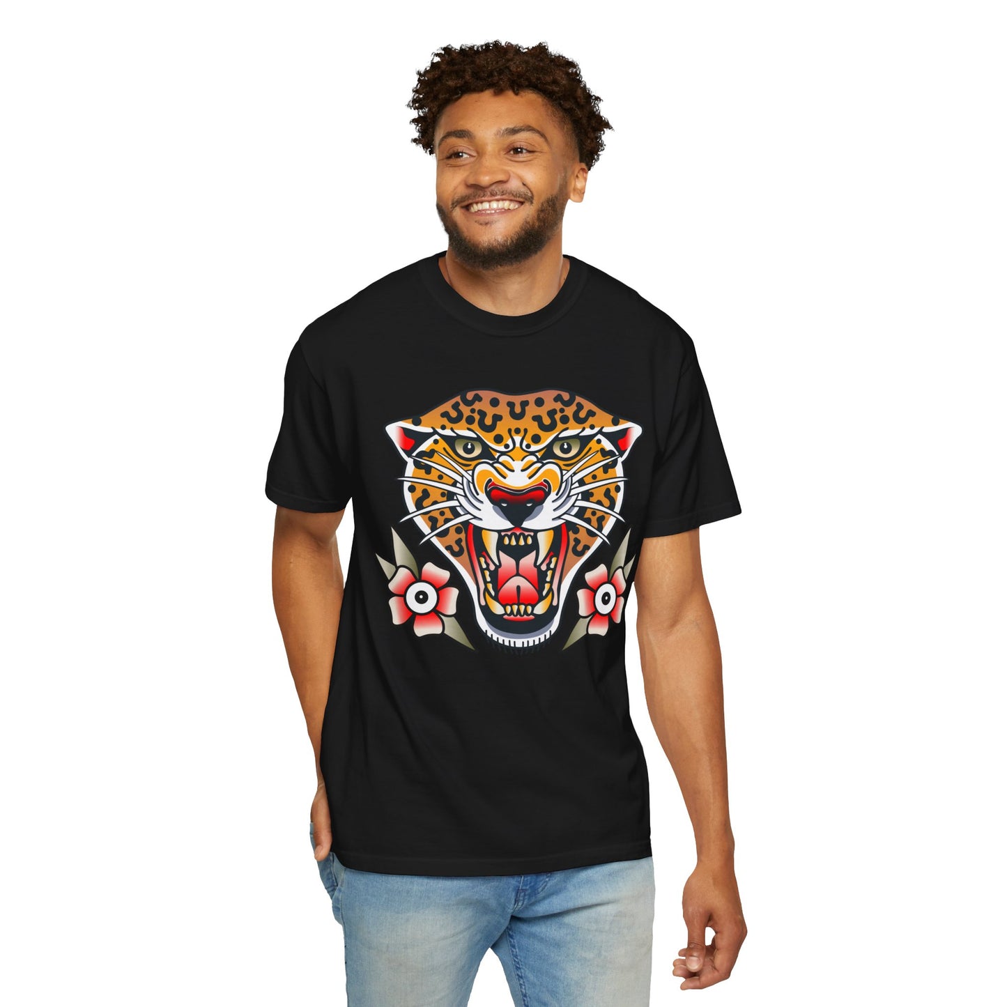 Cheetah Unisex Garment-Dyed T-shirt